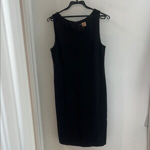 Eileen Fisher Black Asymmetrical Sheath Dress